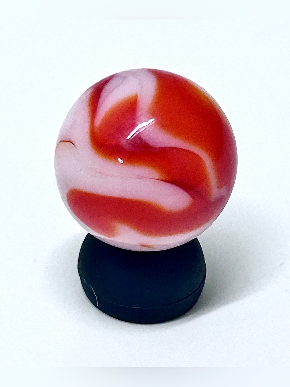Antique Peltier National Line Red Zebra UV Reactive Marble